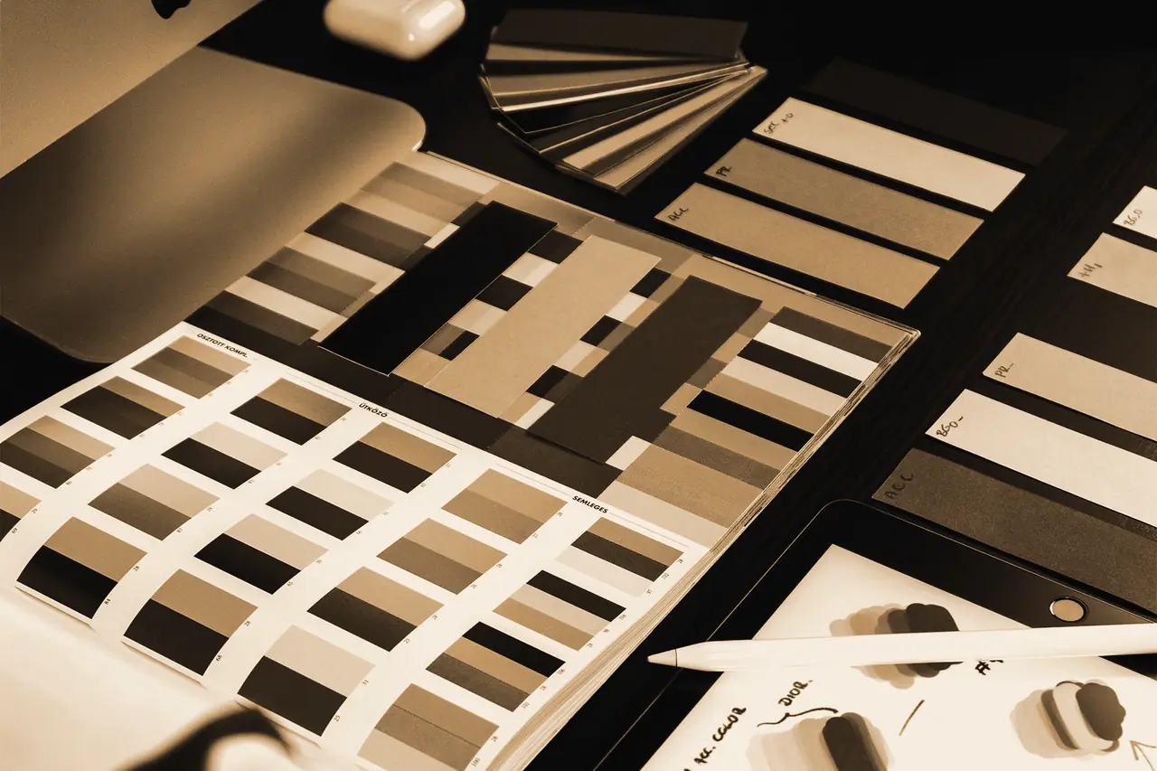 Nuancier et planches de charte graphique